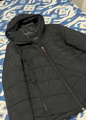 Siyah Fermuarlı erkek kadın unisex Kışlık Mont - Görsel 5