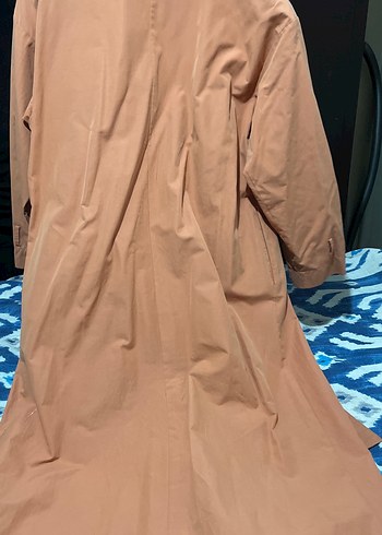 Bej Uzun Kadın Trençkot - Görsel 4