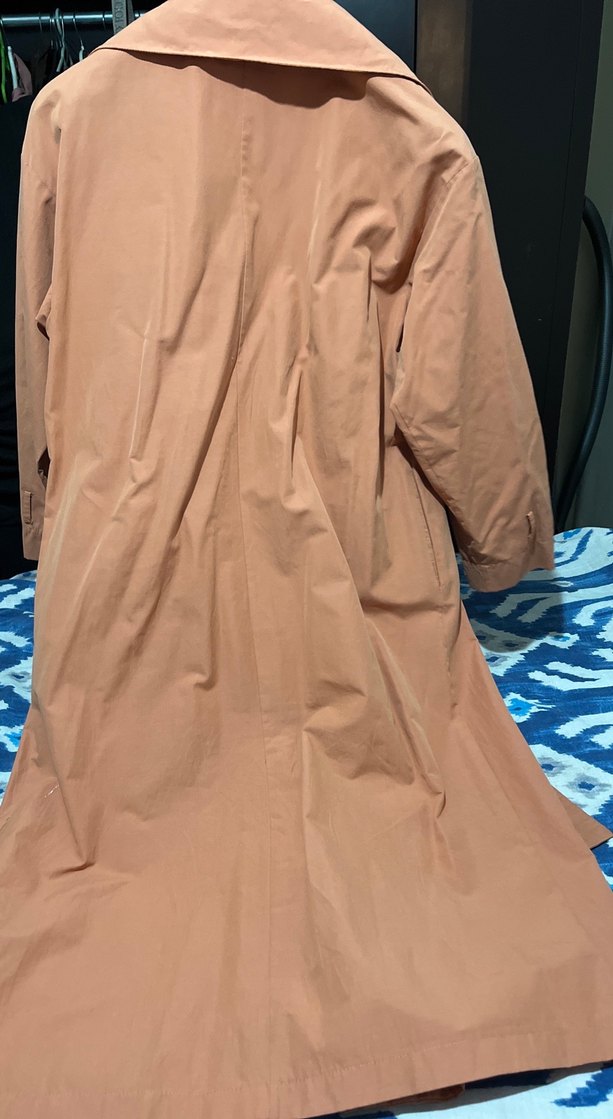 Bej Uzun Kadın Trençkot - Görsel 4