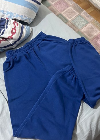 Kadın Mavi Rahat Kesim Eşofman Altı - Görsel 2