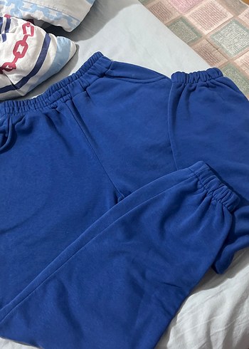 Kadın Mavi Rahat Kesim Eşofman Altı - Görsel 5