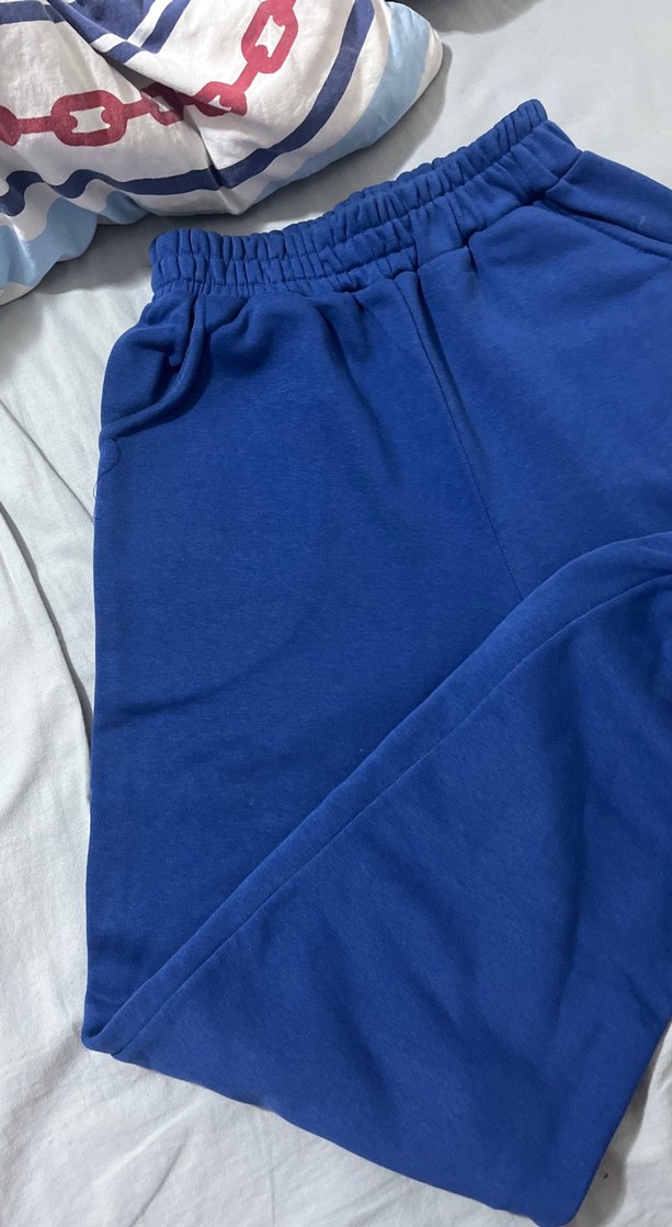 Kadın Mavi Rahat Kesim Eşofman Altı - Görsel 3