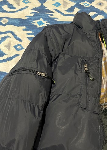 Siyah Fermuarlı Kışlık Mont - Görsel 8