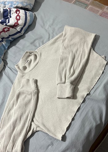 Bej Kadın Balıkçı Yaka Keten Kazak - Görsel 2