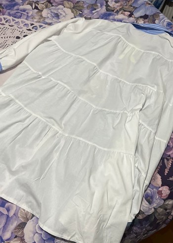 Düğmeli Mavi Kadın Denim Ceket - Görsel 9