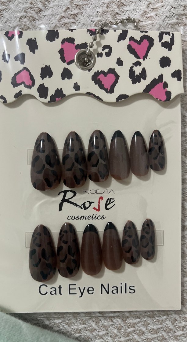 ROEA Kahverengi Cat Eye Tırnak Süsleri - Görsel 5