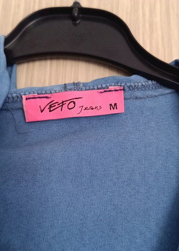 m Beden Düğmeli Mavi Denim Midi Kot Ceket