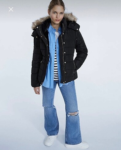 Stradivarius Stradivarius Şişme Mont