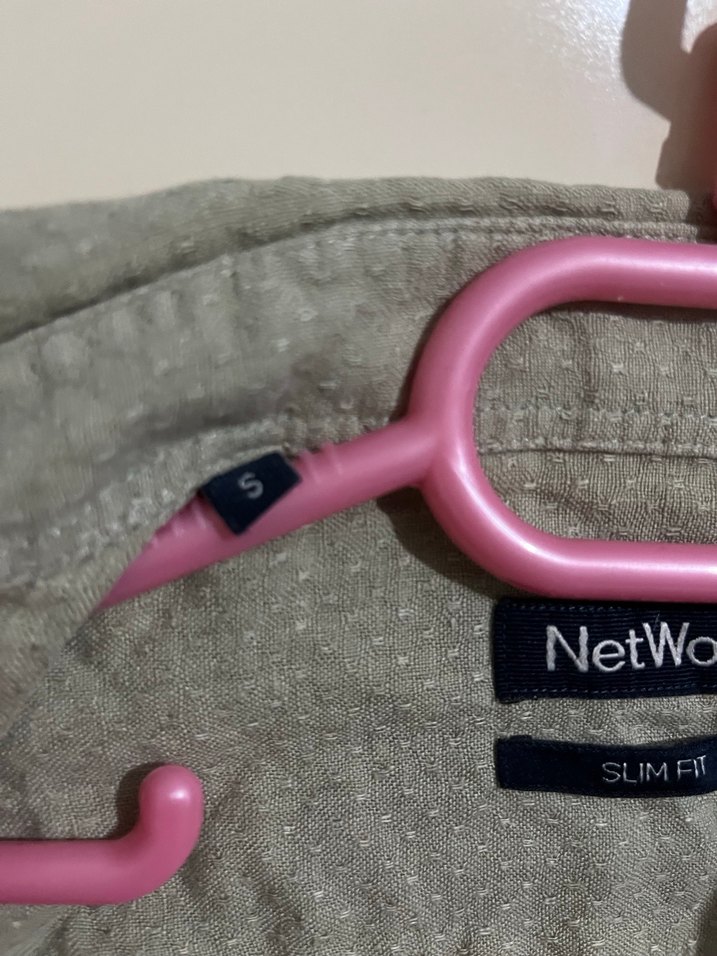 Gri Keten Erkek Gömlek Uzun Kollu - Görsel 4