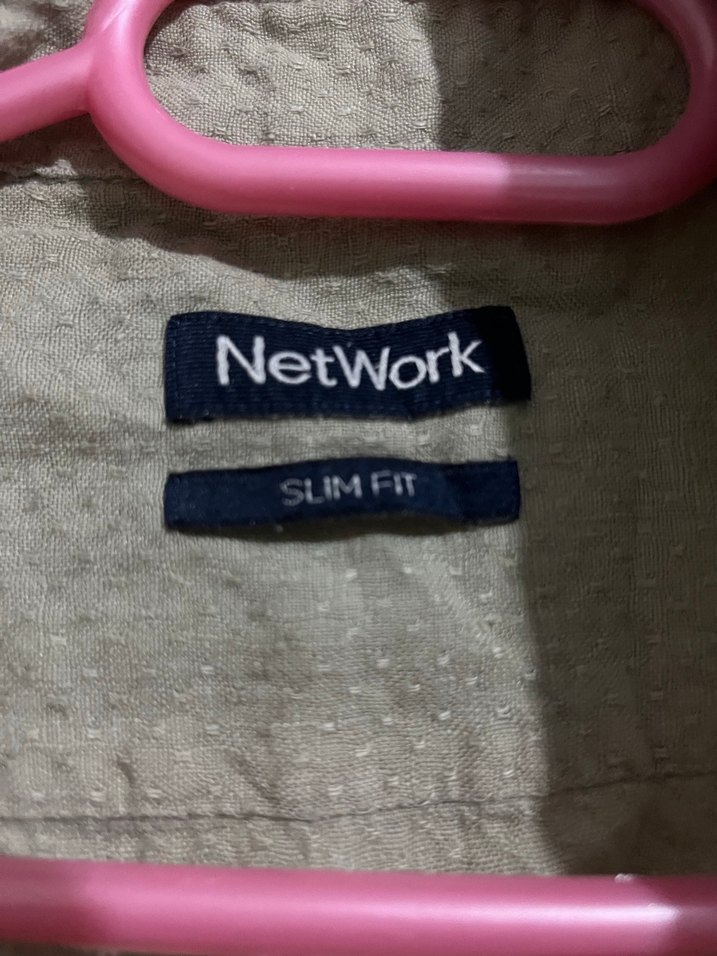 Gri Keten Erkek Gömlek Uzun Kollu - Görsel 2