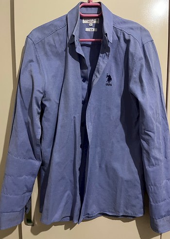 Mavi Erkek Gömlek, Düğmeli, Normal Kesim - Görsel 2