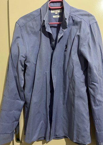 Mavi Erkek Gömlek, Düğmeli, Normal Kesim - Görsel 3