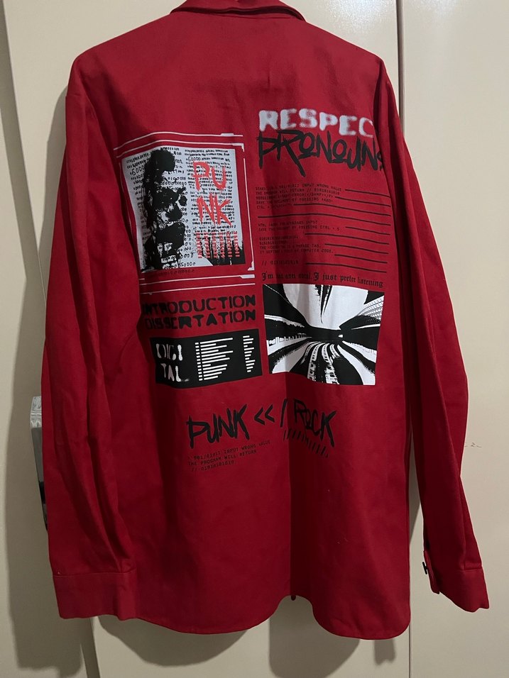 Düğmeli Kırmızı Midi Ceket - Görsel 5