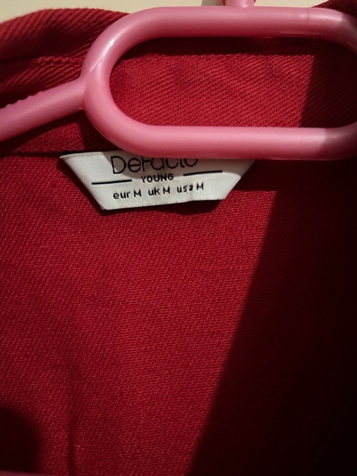 Düğmeli Kırmızı Midi Ceket - Görsel 4