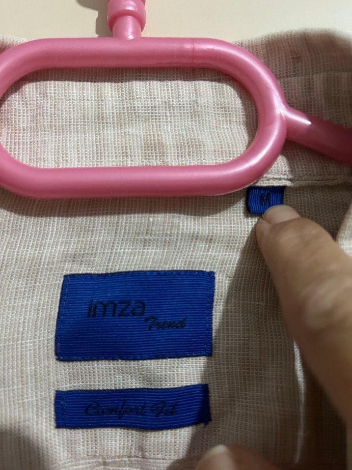 İmza marka 
Bej Keten Uzun Kollu Erkek Gömlek - Görsel 5