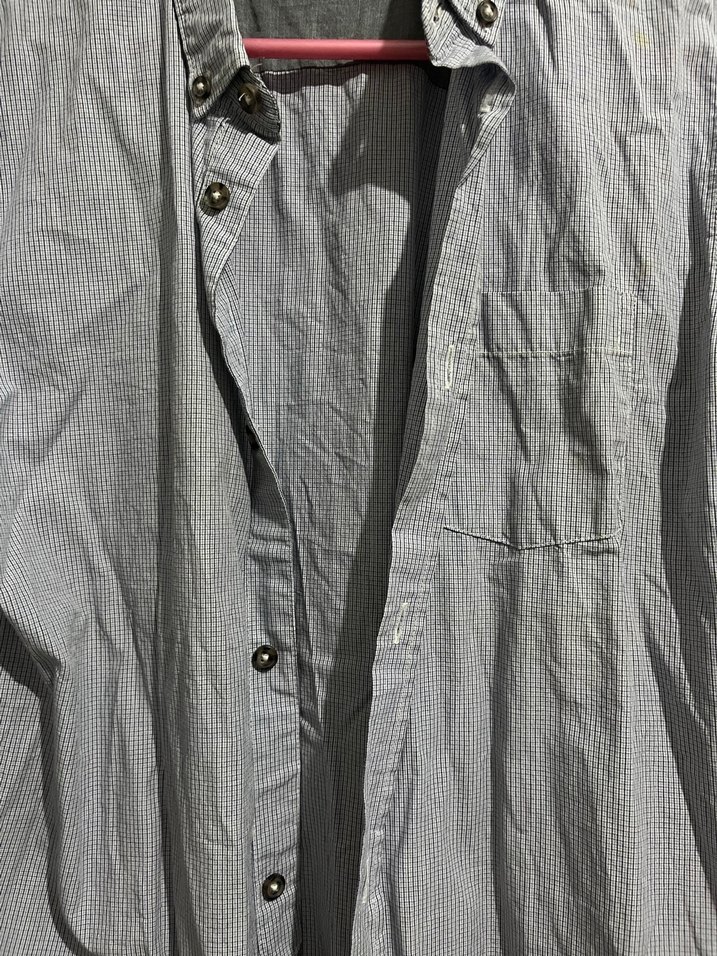 Gri Uzun Kollu Keten Gömlek - Görsel 4