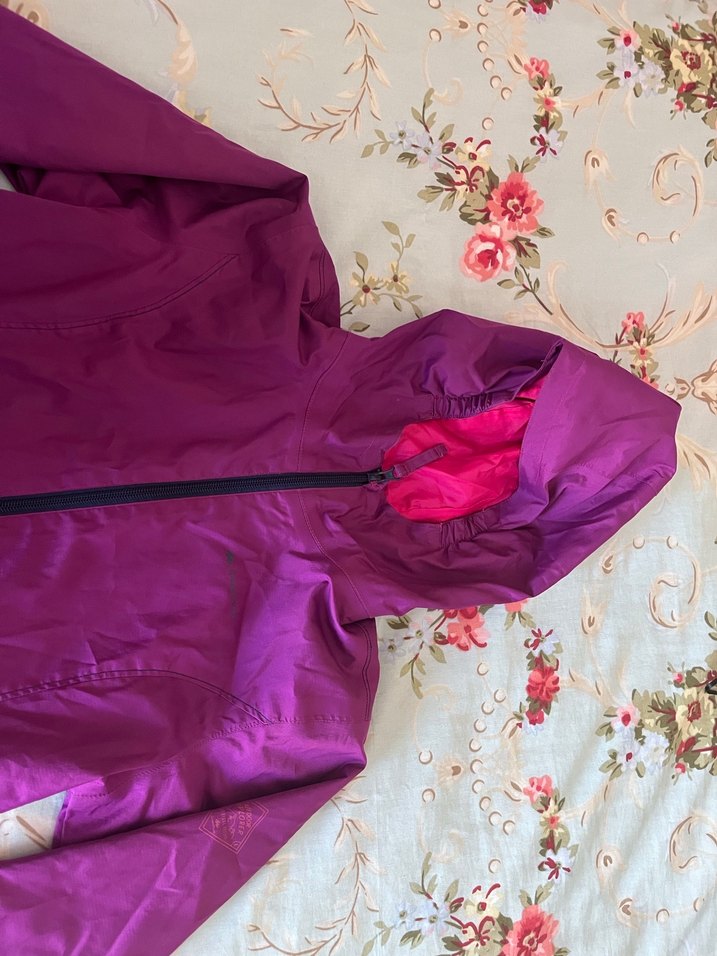 Mor Fermuarlı kapişonlu  Kız çocuk ceket - Görsel 3