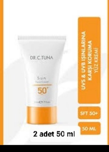 DR.C.TUNA Güneş Koruyucu Yüz Kremi SPF 50