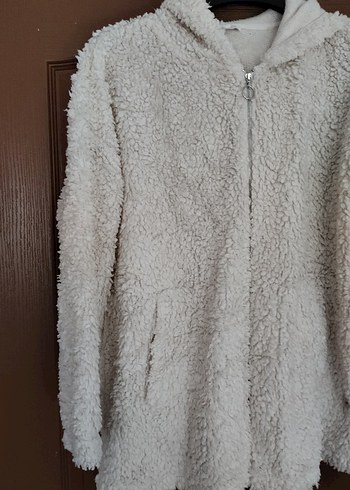 LC Waikiki Kapüşonlu, Uzun Kollu, Bej Kadın Ceket