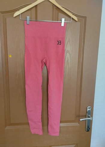 Pembe Düz Street Wear Kadın Tayt Toparlayıcı Tayt