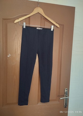 Kız Çocuk Koyu Mavi Dar Kesim Tayt - Görsel 3