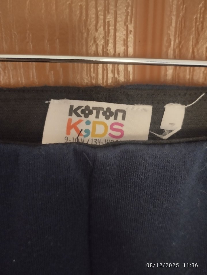 Kız Çocuk Koyu Mavi Dar Kesim Tayt - Görsel 2