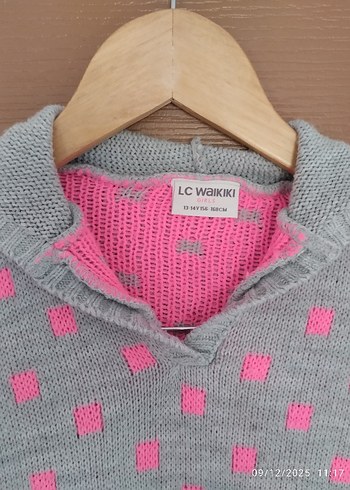 Kız Çocuk Bohem Örgü Pelerin Panço - Görsel 3