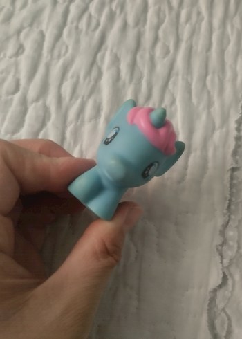 Beden Turkuaz ve Pembe Unicorn Figürü Minik Oyuncak Pony