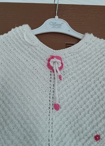 Kız çocuk örgü şal panço - Görsel 3