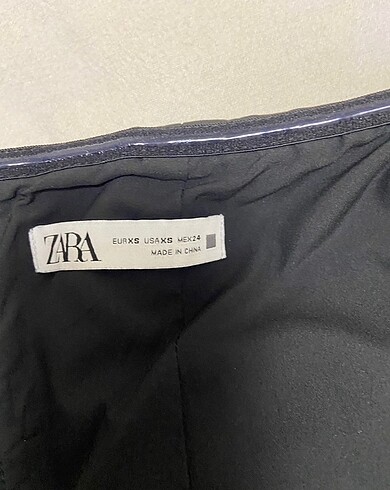 xs Beden siyah Renk Zara deri Straplez tulum