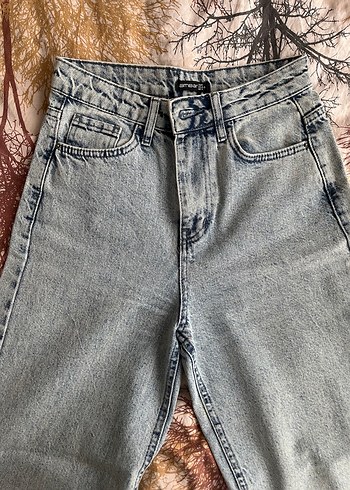 Mavi Bol Kesim Kadın Kot pantolon - Görsel 3