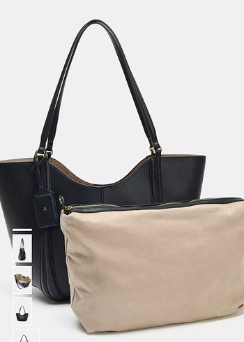 Zara siyah büyük çanta (maxi tote bag) - Görsel 3