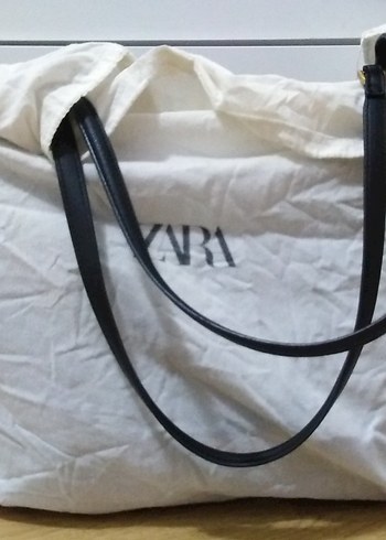Zara siyah büyük çanta (maxi tote bag) - Görsel 8
