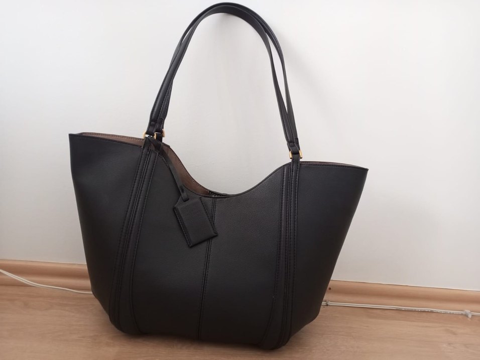 Zara siyah büyük çanta (maxi tote bag) - Görsel 5