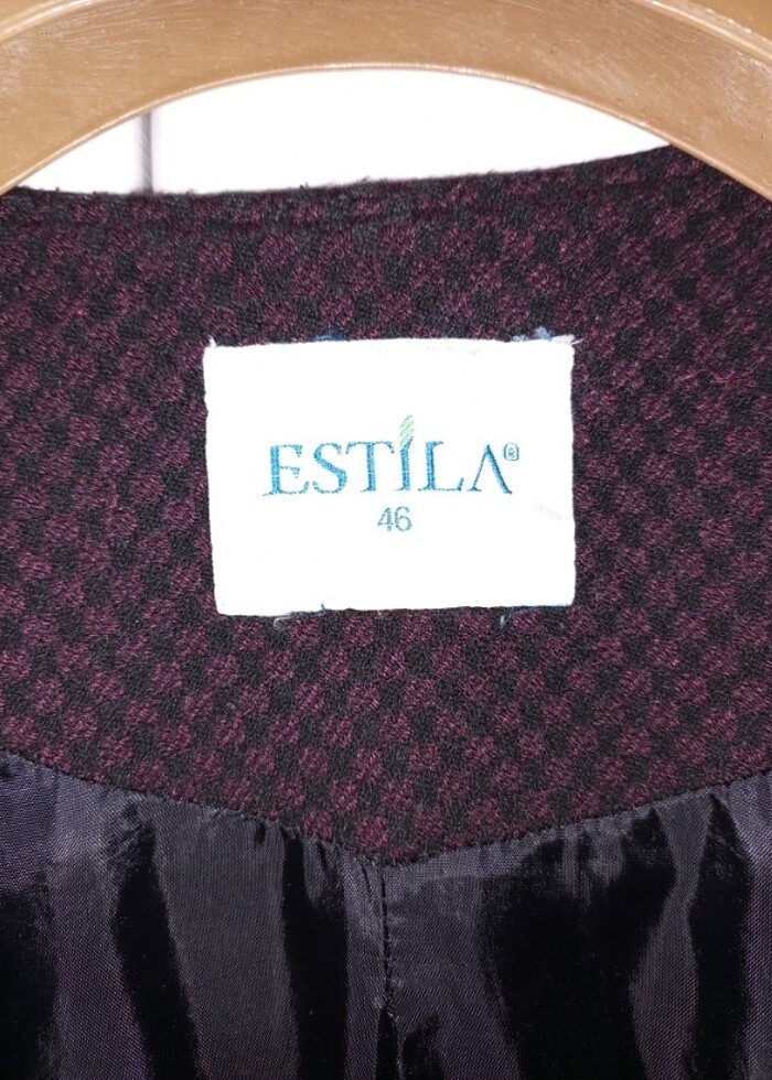 Kadın tesettür kaban uzun bordo - Görsel 4