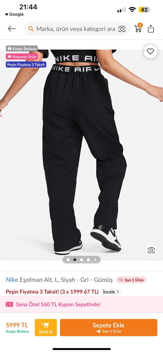 Nike air eşofman altı - Görsel 2