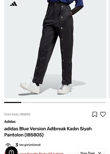 Adidas Siyah Yuksek Bel Pantolon Esofman Alti