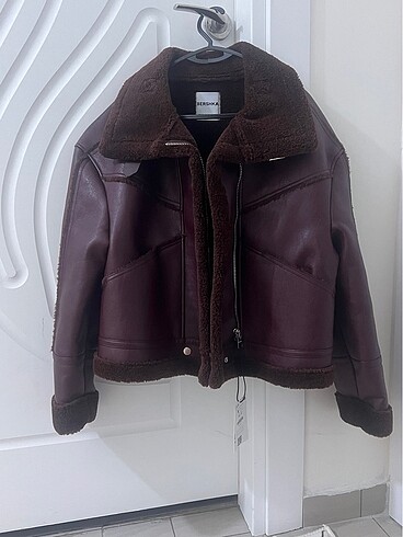 Bershka bordo ceket
