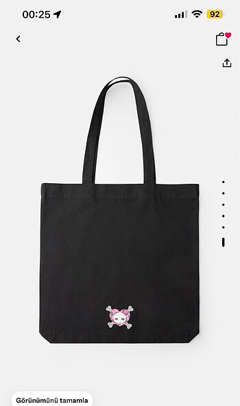 Beden Bershka kuromi tote çanta