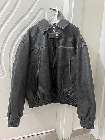 Bershka suni oversize deri ceket