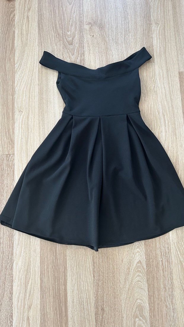 Kadın Siyah Kemerli elbise - Görsel 2