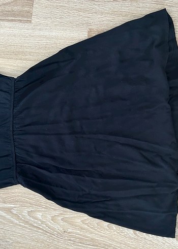 Siyah normal kalıp elbise - Görsel 2