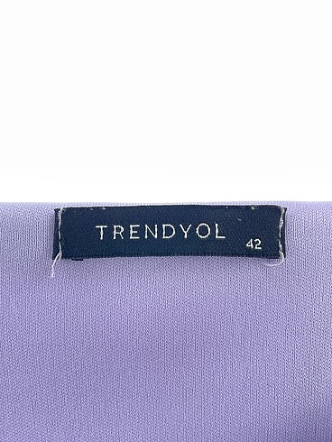 42 Beden mor Renk Trendyol & Milla Uzun Elbise %70 İndirimli.