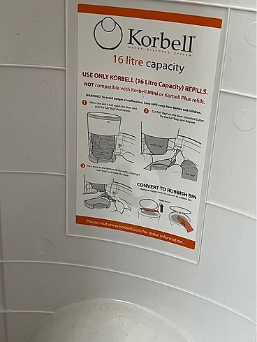  Beden Renk Korbell çöp kovası