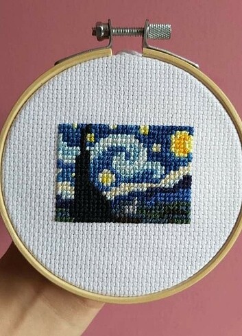 Tasarımcı Van Gogh Kanaviçe Tablo