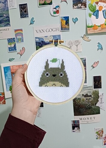  Totoro Kanaviçe Tablo 