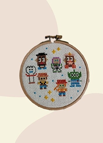 Toy story kanaviçe tablo 
