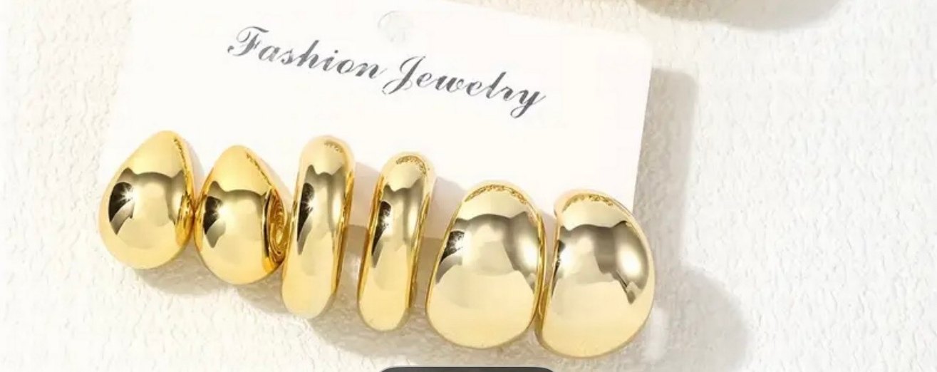 Altın Renkli Küpeler - Görsel 4