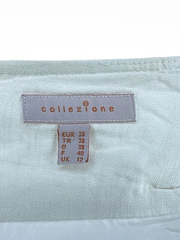38 Beden beyaz Renk Collezione Mini Etek %70 İndirimli.