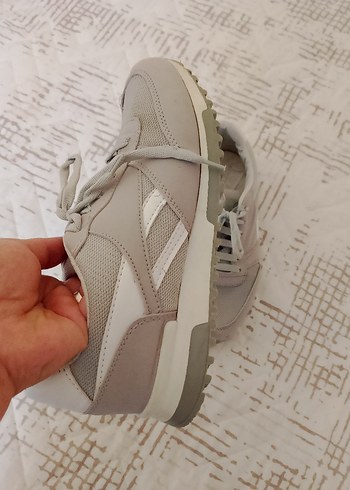 Gri Kadın Dolgu Topuklu Bağcıklı Spor Ayakkabı - Görsel 3